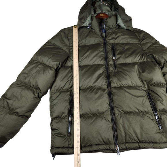 NEW Polo Ralph Lauren L Insulated Down Puffer Coat Winter Jacket Olive MRSP $498 - Picture 15 of 17